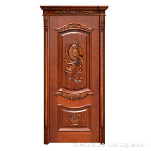 Interior Solid Wood Door with Solid Hardwood Core and Environment-friendly Painting